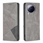 For Xiaomi Civi 3 5G Rhombus Texture Magnetic Leather Phone Case(Grey) - 1
