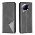 For Xiaomi Civi 3 5G Rhombus Texture Magnetic Leather Phone Case(Black) - 1