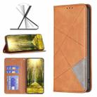 For Xiaomi Redmi 12 4G Rhombus Texture Magnetic Leather Phone Case(Yellow) - 1