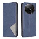 For Xiaomi Redmi A3 Rhombus Texture Magnetic Leather Phone Case(Blue) - 1
