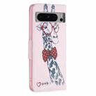 For Google Pixel 8 Pro Colored Drawing Pattern Leather Phone Case(Deer) - 3