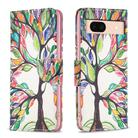 For Google Pixel 8A Colored Drawing Pattern Leather Phone Case(Tree Life) - 1