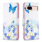 For Google Pixel 8A Colored Drawing Pattern Leather Phone Case(Butterfly Love) - 1