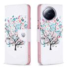 For Xiaomi Civi 3 5G Colored Drawing Pattern Leather Phone Case(Tree) - 1