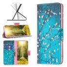 For Xiaomi Redmi 12 4G Colored Drawing Pattern Leather Phone Case(Plum Blossom) - 1