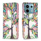 For Xiaomi Redmi Note 13 Pro Colored Drawing Pattern Leather Phone Case(Tree Life) - 1