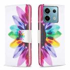 For Xiaomi Redmi Note 13 Pro Colored Drawing Pattern Leather Phone Case(Sun Flower) - 1