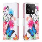 For Xiaomi Redmi Note 13 Colored Drawing Pattern Leather Phone Case(Butterflies) - 1