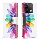 For Xiaomi Redmi Note 13 Colored Drawing Pattern Leather Phone Case(Sun Flower) - 1