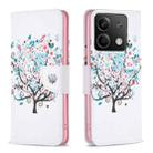 For Xiaomi Redmi Note 13 Colored Drawing Pattern Leather Phone Case(Tree) - 1