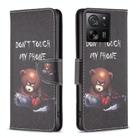 For Xiaomi 13T / 13T Pro / Redmi K60 Ultra Colored Drawing Pattern Leather Phone Case(Bear) - 1