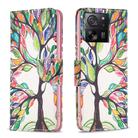 For Xiaomi 13T / 13T Pro / Redmi K60 Ultra Colored Drawing Pattern Leather Phone Case(Tree Life) - 1