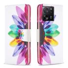 For Xiaomi 13T / 13T Pro / Redmi K60 Ultra Colored Drawing Pattern Leather Phone Case(Sun Flower) - 1