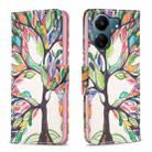 For Xiaomi Redmi 13C Colored Drawing Pattern Leather Phone Case(Tree Life) - 1