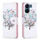 For Xiaomi Redmi 13C Colored Drawing Pattern Leather Phone Case(Tree) - 1