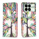 For Xiaomi Redmi K70 / K70 Pro Colored Drawing Pattern Leather Phone Case(Tree Life) - 1