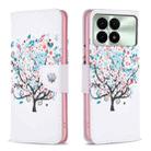 For Xiaomi Redmi K70 / K70 Pro Colored Drawing Pattern Leather Phone Case(Tree) - 1