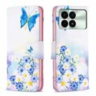 For Xiaomi Redmi K70E Colored Drawing Pattern Leather Phone Case(Butterfly Love) - 1