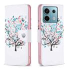 For Xiaomi Redmi Note 13 Pro 4G Global Colored Drawing Pattern Leather Phone Case(Tree) - 1