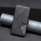 For Google Pixel 9A Magnetic Buckle Rhombus Texture Leather Phone Case(Black) - 2