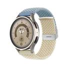 20mm Buckle Braided Nylon Watch Band(Cyan Blue Starlight) - 1