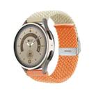 22mm Buckle Braided Nylon Watch Band(Starlight Orange) - 1