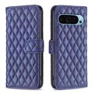 For Google Pixel 9 Pro Diamond Lattice Wallet Leather Flip Phone Case(Blue) - 1