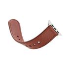 For Apple Watch Series 7 41mm / 6 & SE & 5 & 4 40mm / 3 & 2 & 1 38mm Single Buckle TPU+ Genuine Leather Watch Band(Brown) - 3