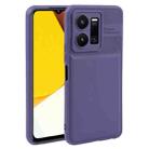 For vivo Y22 / Y22s Twill Texture TPU Shockproof Phone Case(Purple) - 1