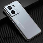 For vivo iQOO Z7 Frosted Metal Phone Case(Blue) - 1