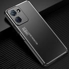 For vivo Y78 Frosted Metal Phone Case(Black) - 1