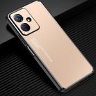 For vivo Y78+ Frosted Metal Phone Case(Gold) - 1