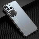 For vivo S18 Pro Frosted Metal Phone Case(Blue) - 1
