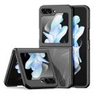 For Samsung Galaxy Z Flip5 5G DUX DUCIS Aimo Series TPU + PC Frosted Feel Phone Case(Black) - 1