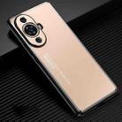 For Huawei nova 11 Pro Frosted Metal Phone Case(Gold) - 1