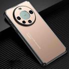 For Huawei Mate 60 Pro Frosted Metal Phone Case(Gold) - 1