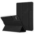 For Huawei Matepad Pro 10.8 3-fold Double-sided Clip Buckle Magnetic Smart Tablet Case(Black) - 1