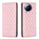 For Xiaomi Civi 3 5G Diamond Lattice Magnetic Leather Flip Phone Case(Pink) - 1