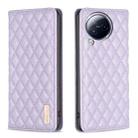 For Xiaomi Civi 3 5G Diamond Lattice Magnetic Leather Flip Phone Case(Purple) - 1