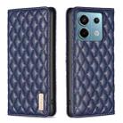 For Xiaomi Redmi Note 13 Pro 5G Diamond Lattice Magnetic Leather Flip Phone Case(Blue) - 1