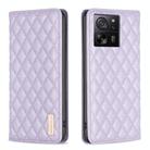 For Xiaomi 13T / 13T Pro / Redmi K60 Ultra Diamond Lattice Magnetic Leather Flip Phone Case(Purple) - 1