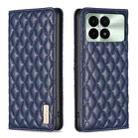 For Xiaomi Redmi K70 / K70 Pro Diamond Lattice Magnetic Leather Flip Phone Case(Blue) - 1