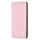 For Xiaomi Redmi Note 13 Pro 4G Global Diamond Lattice Magnetic Leather Flip Phone Case(Pink) - 3