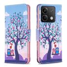 For Xiaomi Redmi Note 13 Colored Drawing Pattern Leather Phone Case(Owl) - 1