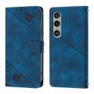 For Sony Xperia 1 VI Skin-feel Embossed Leather Phone Case(Blue) - 2