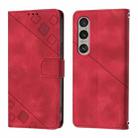 For Sony Xperia 1 VI Skin-feel Embossed Leather Phone Case(Red) - 2