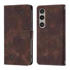 For Sony Xperia 1 VI Skin-feel Embossed Leather Phone Case(Brown) - 2