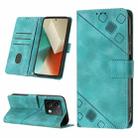 For Xiaomi Redmi Note 13 5G Global Skin Feel Embossed Leather Phone Case(Green) - 1