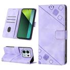 For Xiaomi Redmi Note 13 Pro 5G Global Skin Feel Embossed Leather Phone Case(Light Purple) - 1