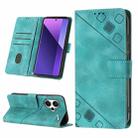 For Xiaomi Redmi Note 13 Pro+ 5G Skin Feel Embossed Leather Phone Case(Green) - 1